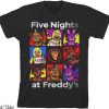 Five Nights At Freddys T-Shirt Character Squares Boys Youth