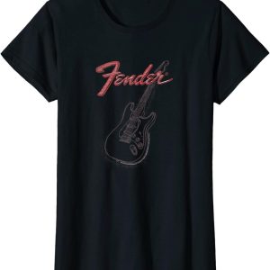 Sam Fender T-Shirt Stencil Guitar Color