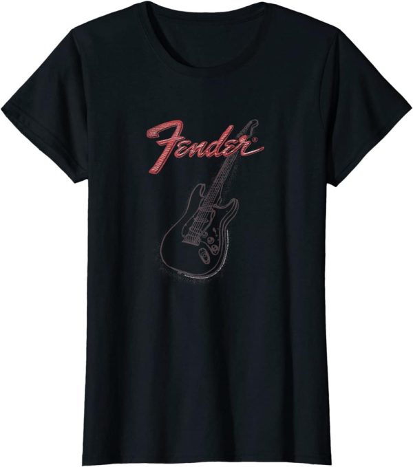 Sam Fender T-Shirt Stencil Guitar Color