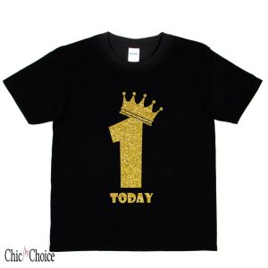 1st Birthday T Shirt Happy Birthday Age One T Shirt