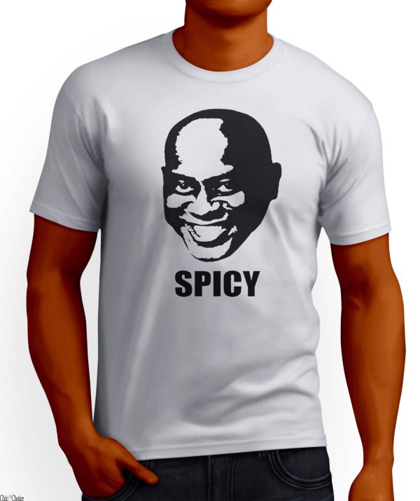 Ainsley Harriott T-Shirt Spicy Cant Cook Wont Funny Meme