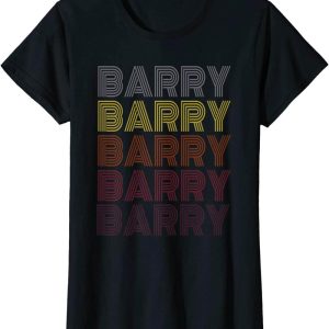 Barry Sheene T-Shirt Graphic First Name Retro Pattern