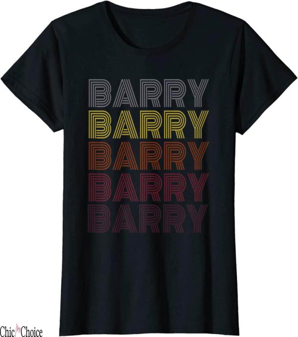 Barry Sheene T-Shirt Graphic First Name Retro Pattern