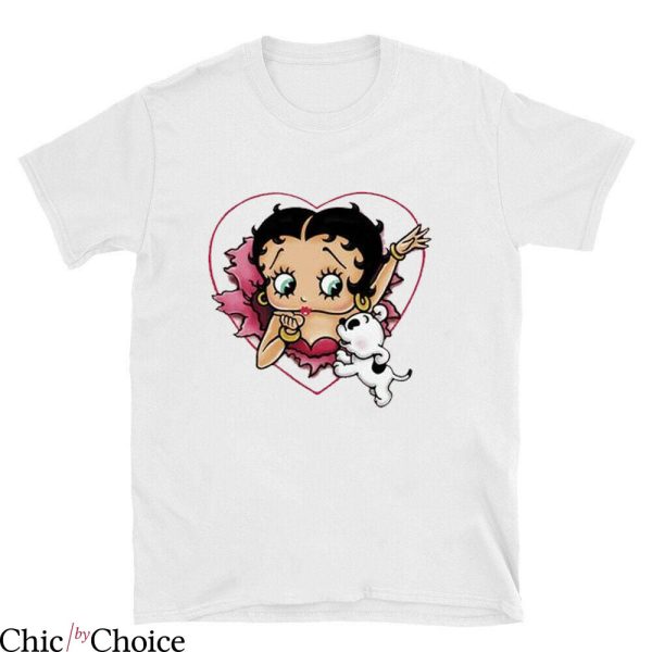 Betty Boop T Shirt I Love Betty Betty And Pudgy T Shirt