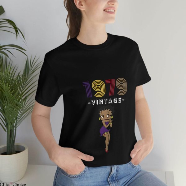 Betty Boop T Shirt Vintage 1979 Birthday Women Shirt