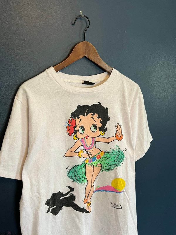 Betty Boop T Shirt Vintage 90s Hawaiian Hula Shirt