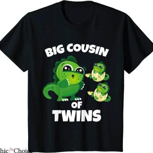 Big Cousin T-Shirt Cousin Of Twins Announcement Party Tee