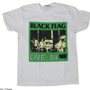 Black Flag T-Shirt 84s Live Photo Of Black Flag Only Fan