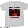 Black Flag T-Shirt Black Flag Damaged Fully Punk Rock Fan