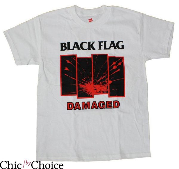 Black Flag T-Shirt Black Flag Damaged Fully Punk Rock Fan