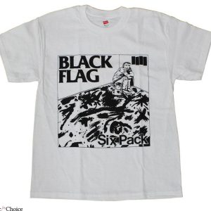 Black Flag T-Shirt Flyer Of Black Flag Six Pack Punk Rock