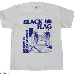 Black Flag T-Shirt Nervous Breakdown Amazing Flyer Punk Rock