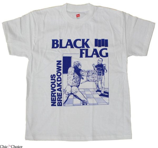 Black Flag T-Shirt Nervous Breakdown Amazing Flyer Punk Rock