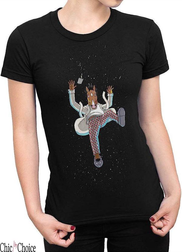 Bojack Horseman T-Shirt Falling In Space Graphic