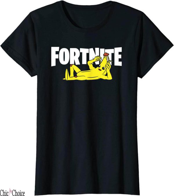 Born To Play Fortnite T-Shirt Banana Lay Down With Title