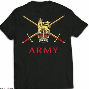 British Army T Shirt British Army Crossed Swords T Shirt