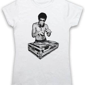 Bruce Lee DJ T-Shirt DJ Bruce Martial Artist Kung Fu Icon