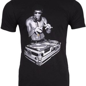 Bruce Lee DJ T-Shirt Dragon Classic Artist Kung Fu Icon