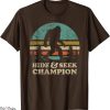 Champion Spark Plug T-Shirt Hide And Seek Bigfoot 1967 Funny