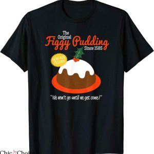 Christmas Pudding T-Shirt Figgy Pudding Retro Christmas Tee