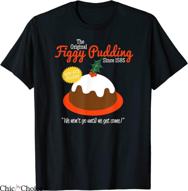 Christmas Pudding T-Shirt Figgy Pudding Retro Christmas Tee