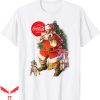 Coca-Cola Christmas Santa Claus Funny Puppy Xmas T-Shirt