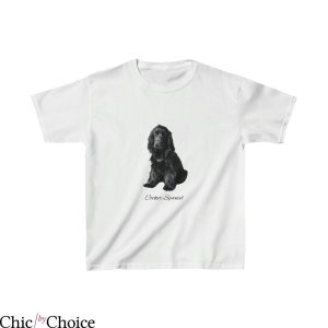 Coker Spaniel T Shirt Black Cocker Spaniel T Shirt