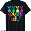 Cousin Crew T-Shirt Colorful Rabbit Squad Easter Day Party