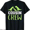Cousin Crew T-Shirt Dinosaur Family Funny Cousin Typography