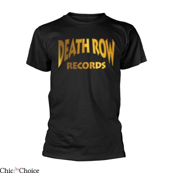 Death Row T-Shirt Logo Gold West Coast Hip-Hop Album