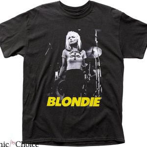 Debbie Harry T-shirt Blondie Band Debbie Standing The Drums