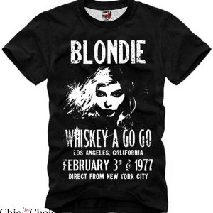 Debbie Harry T-shirt Blondie Whiskey A Go Go Los Angeles