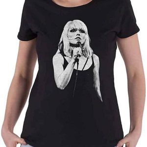 Debbie Harry T-shirt Open Mic Blondie Band Logo Official