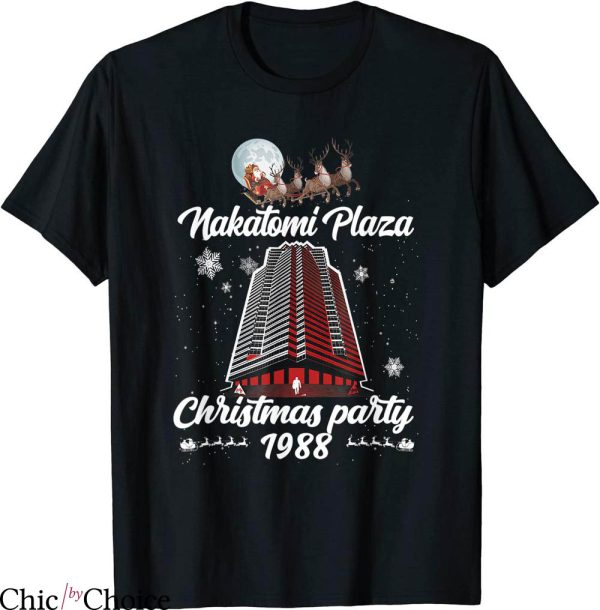 Die Hard T-Shirt Nakatomi Plaza 1988 Christmas Party Santa