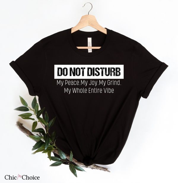 Do Not Disturb T Shirt Do Not Disturb My Peace T Shirt
