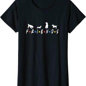 Dog And Human Matching T-Shirt Cute Lover Paw Print Graphic