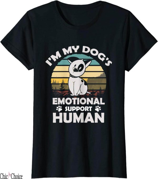 Dog And Human Matching T-Shirt My Emotional Support Vintage