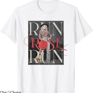 Dolly Parton T-Shirt Run Rose Run Guitar Country Music Star