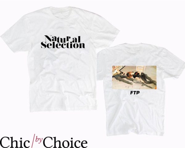 FTP Columbine T-Shirt Natural Selection FTP Front And Back