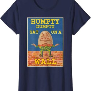 Fairytale Of New York T-Shirt Retro Art Humpty Dumpty Wall