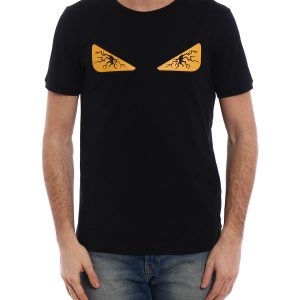 Fendi Eyes T-Shirt Bugs Tired Eyes Embroidery Diabolic Tee