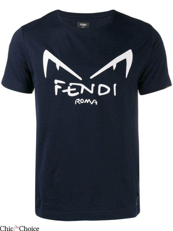 Fendi Eyes T-Shirt Diabolic Eyes Fendi Roma Cool Tee