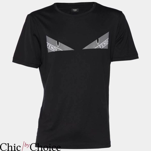 Fendi Eyes T-Shirt Embroidery Diabolic Bug Eyes Tee