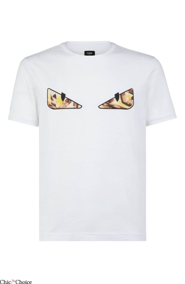 Fendi Eyes T-Shirt Fendi Spiral Bugs Eyes Cool Trendy Tee
