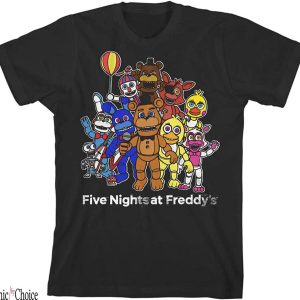 Five Nights At Freddys T-Shirt Character Group