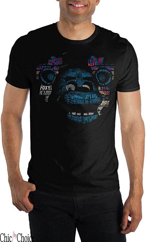 Five Nights At Freddys T-Shirt Fazbear Blue Shadow