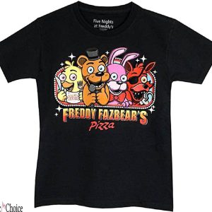 Five Nights At Freddys T-Shirt Youth Pizza Licensed FNAF