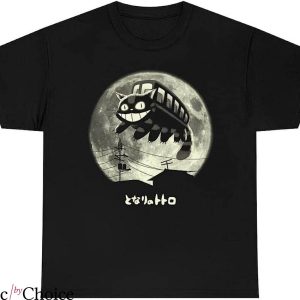 Studio Ghibli T-Shirt Funny Cat Bus My Neighbor Totoro Anime