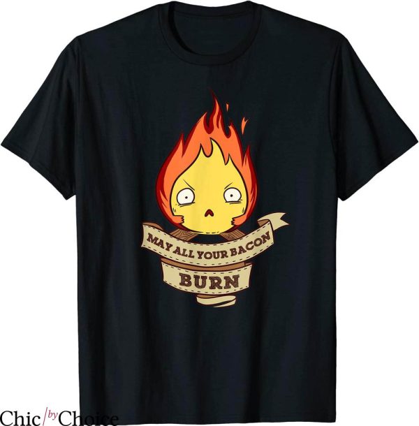 Studio Ghibli T-Shirt Scary Demon Fire Howls Moving Castle