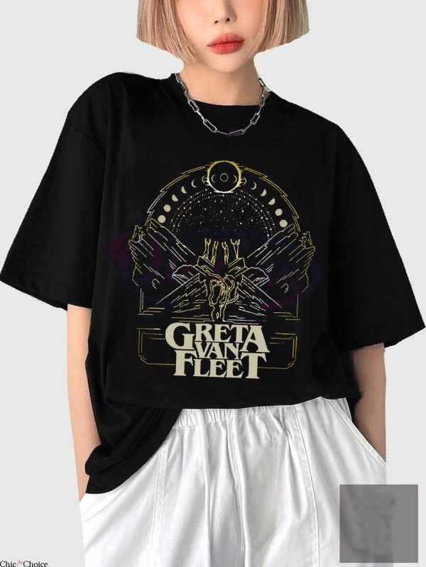 Greta Van Fleet T-Shirt Merch Dream In Gold Tour 2022